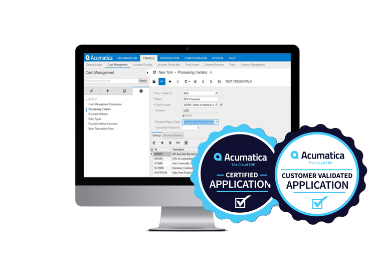 APS Payments is an Acumatica Certified Application