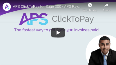 Screenshot ClickToPay Sage 300 Video Demo Preview 