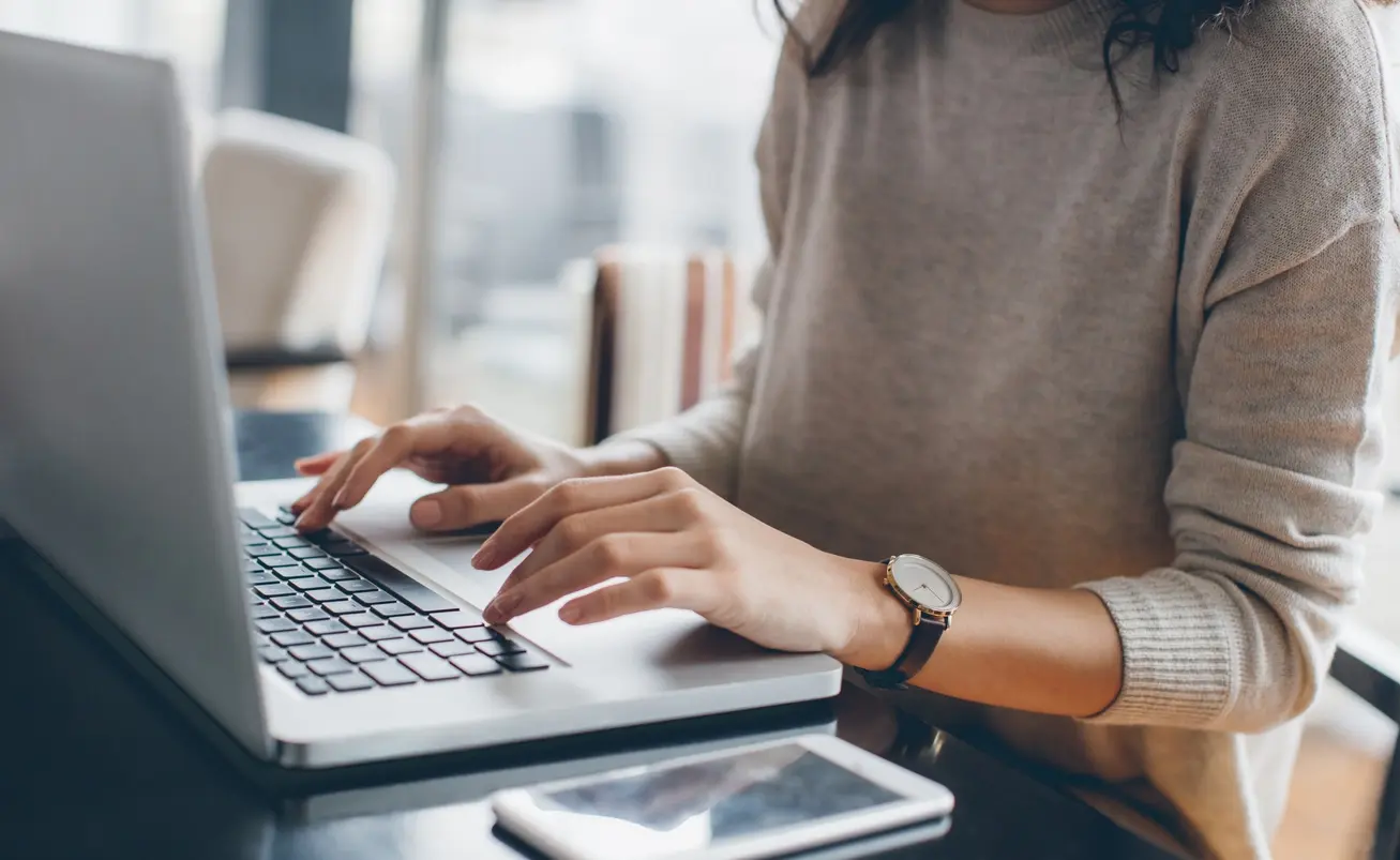 Computer Lady Hands